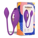 Flüsterleiser Vogelstimulator mit vibro-Ei Lila