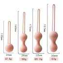 Kegel Übungsball-Set für Beckenboden (4 Teile) Hautfarbe