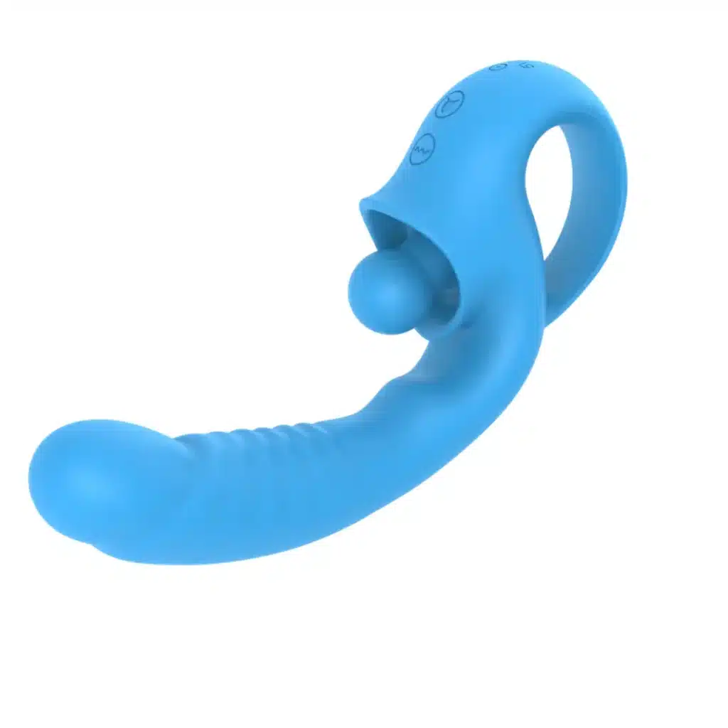 Zungenkunst Satimulationsvibrator Blau