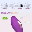 Flüsterleiser Vogelstimulator mit Erotik-Ei Lila