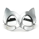 Wildkatze Verführungsmaske Silber