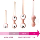 Kegel Übungsball-Set für Beckenboden hautfarbe