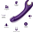 Flexibler Rotationsvibrator für Intensive Stimulation Lila