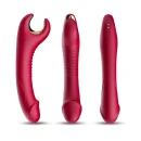 Flexibler Rotationsvibrator für Intensive Stimulation Rot