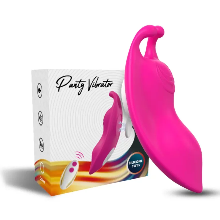 Tragbarer Vibrator mit Rabbit-Ear und App-Steuerung Rosenrot