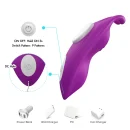 Tragbarer Vibrator mit Rabbit-Ear und App-Steuerung Lila