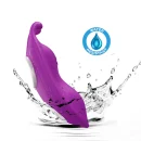 Tragbarer Vibrator mit Rabbit-Ear und App-Steuerung Lila