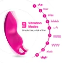 Tragbarer Vibrator mit Rabbit-Ear mit App – Bild 6