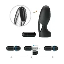 Pretty Love Alan – Fingervibrator aus Silikon (schwarz)