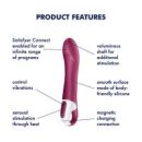 Satisfyer Big Heat Connect App Vibrator, Fuchsia, 22,5 cm – Bild 3