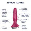 Satisfyer Plug-ilicious 2 Connect App Vibrator, Berry, 12,5 cm – Bild 4