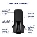Satisfyer Men Vibration Masturbator, Black, 15 cm – Bild 2