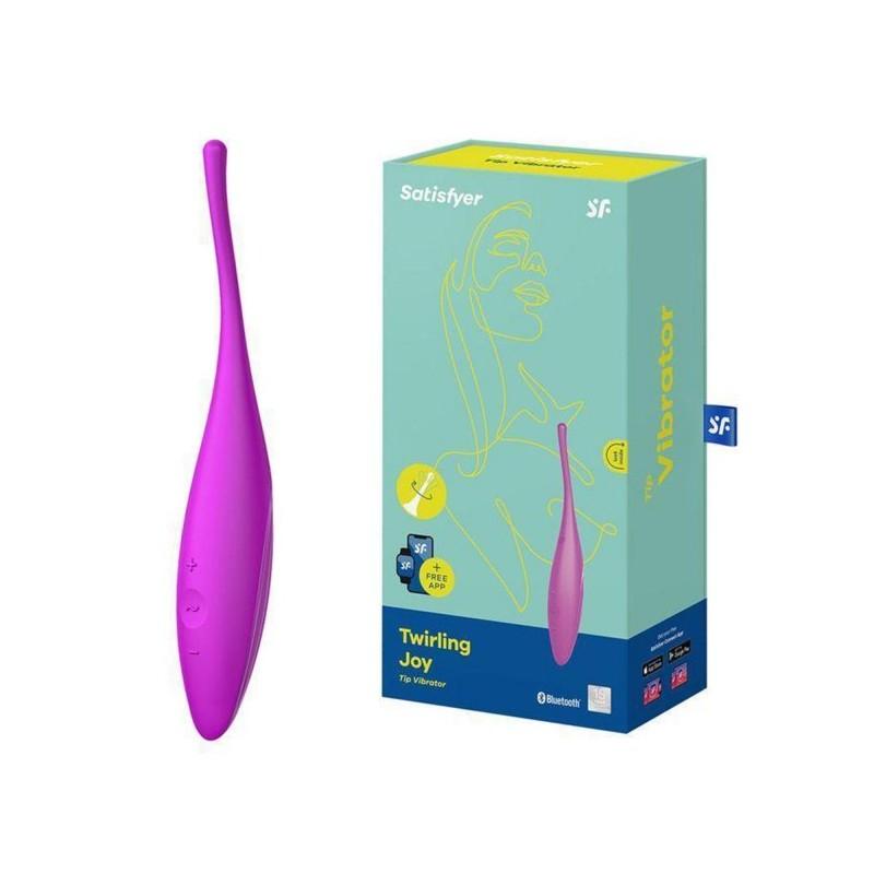 modul Satisfyer Twirling Joy Connect App Vibrator, Fuchsia, 18 cm – Bild 1