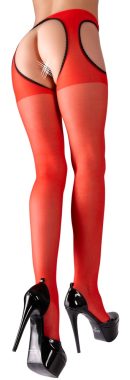 Sex-Strumpfhose rot L/XL – Bild 3