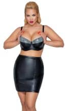 Leder Minirock L – Bild 4