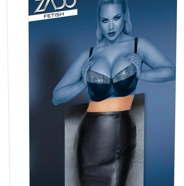 Leder Minirock XL