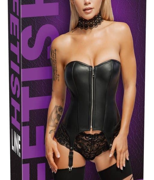 Leder Strapscorsage 2XL