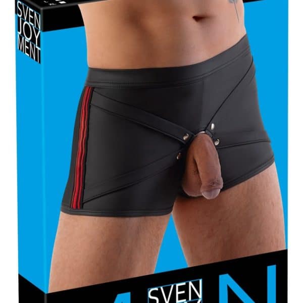 Herren Pants schwarz/rot XL