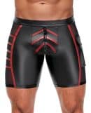 Herren Shorts Schwarz/Rot XL – Bild 2