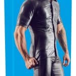 Lederimitat Herren Hemd 2XL