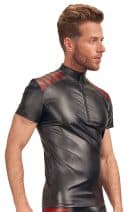 Herren Shirt schwarz/rot L – Bild 3