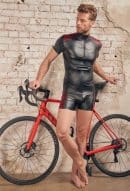 Herren Shirt schwarz/rot L – Bild 5