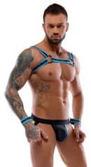 Herren Jockset Schwarz/Blau2XL – Bild 3