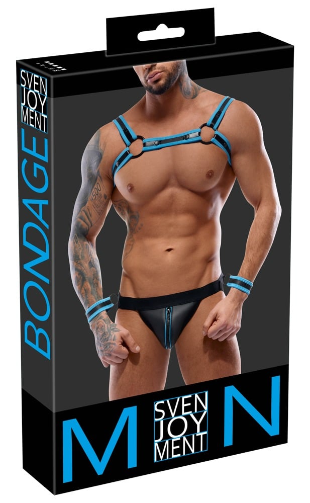 Herren Jockset Schwarz/Blau2XL