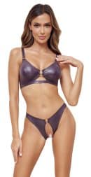 BH und Slip lila L – Bild 2