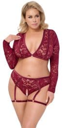 Top und Slip rot 2XL – Bild 2