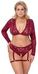 Top und Slip rot 2XL – Bild 3