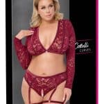 Top und Slip rot 3XL