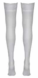 Halterlose Strümpfe weiß 5 – Bild 7