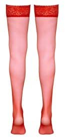 Halterlose Strümpfe rot 4 – Bild 7