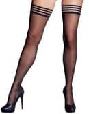 Halterlose Strümpfe schwarz 1 – Bild 3