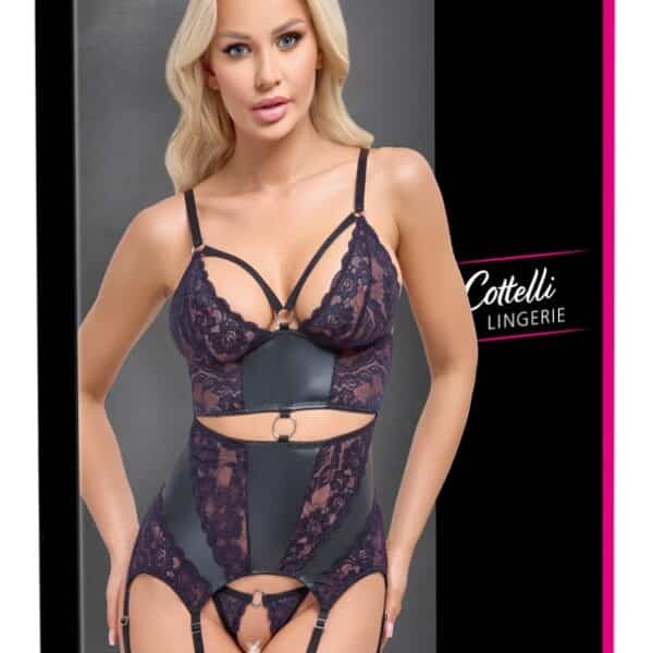Strapshemd mit lila XL