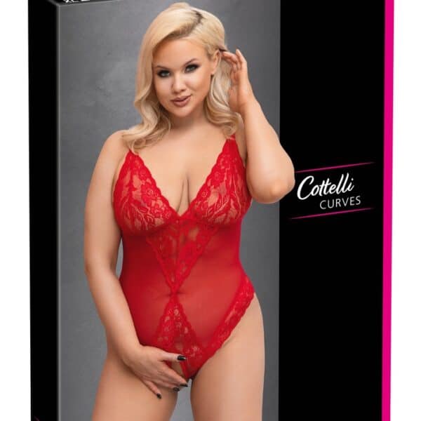 Body ouvert rot 4XL