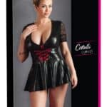 Kleid schwarz/rot 4XL