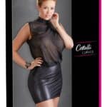 Kleid transparent schwarz 4XL