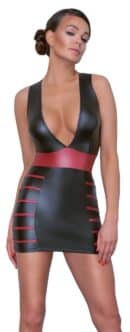 Kleid schwarz/rot XL – Bild 2
