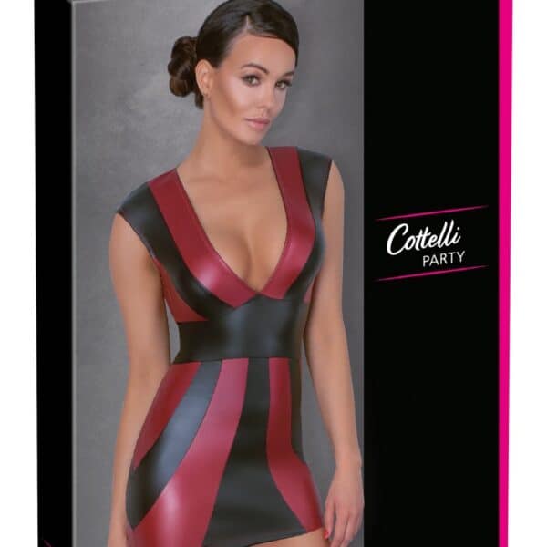 Kleid rot/schwarz XL