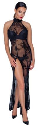 Noir Kleid lang XL – Bild 2