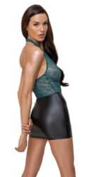 Kleid schwarz/petrol XL – Bild 4