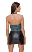 Kleid schwarz/petrol XL – Bild 5