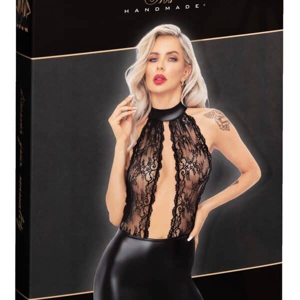 Noir Kleid Spitze XL