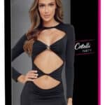 Minikleid schwarz XL