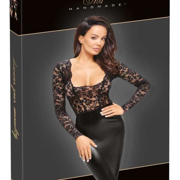 Noir Kleid Spitze XL