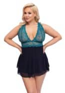 Babydoll petrol 2XL – Bild 2