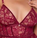 Babydoll rot 3XL – Bild 5