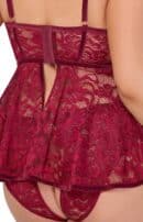 Babydoll rot 3XL – Bild 6